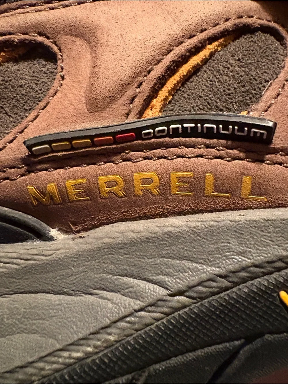 Merrell Men’s Size 12 Chameleon Lace Up Low Top Hiking Shoes In Brown